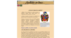 Desktop Screenshot of apellidosenlinea.com